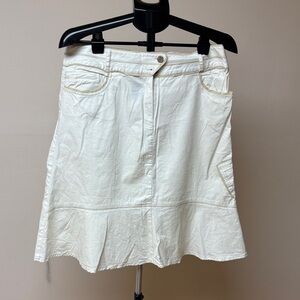 Chic Cream A-Line Skirt